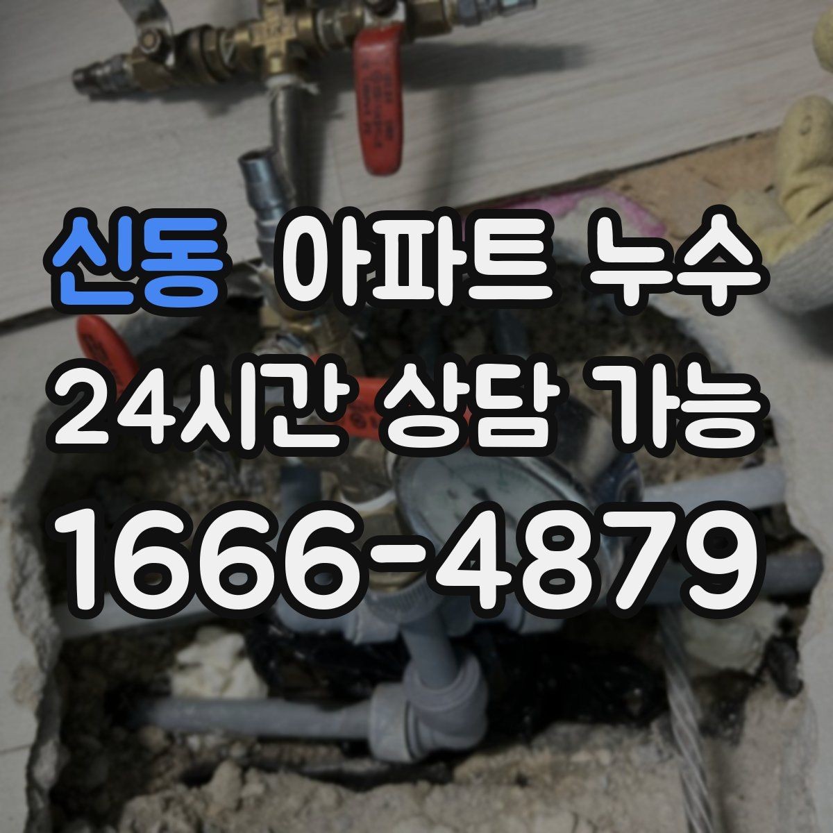 신동 아파트 누수 주방 바닥이 미끄럽게 젖는 증상