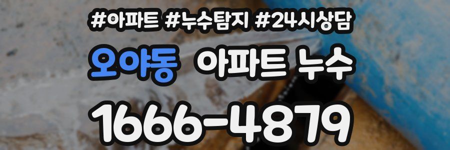 오야동 누수탐지