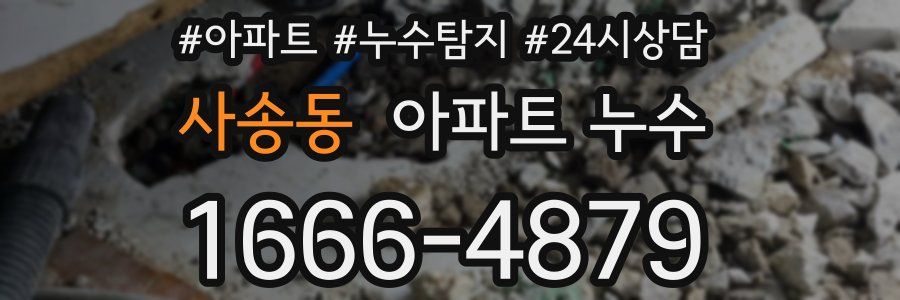 사송동 누수탐지