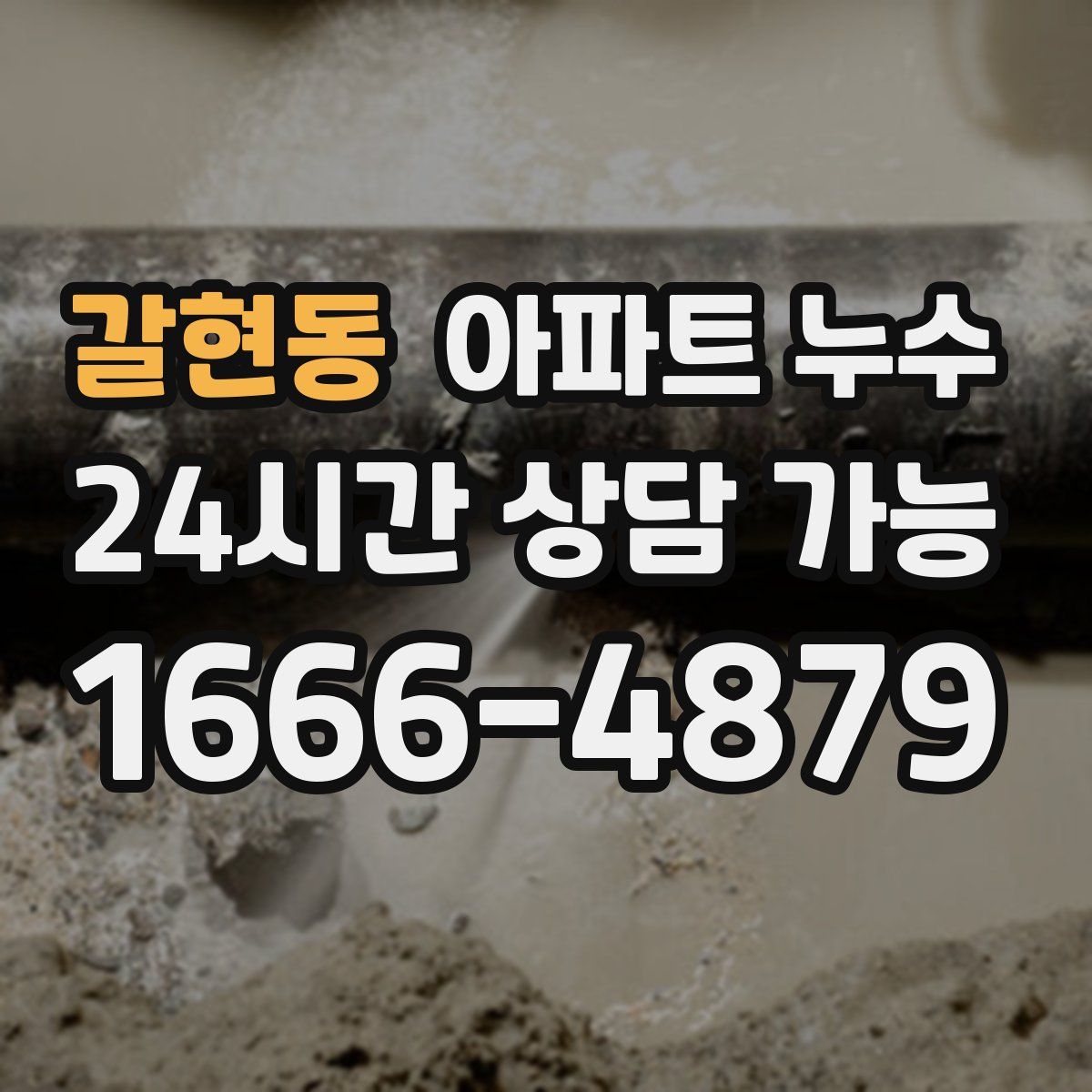 갈현동 아파트 누수탐지