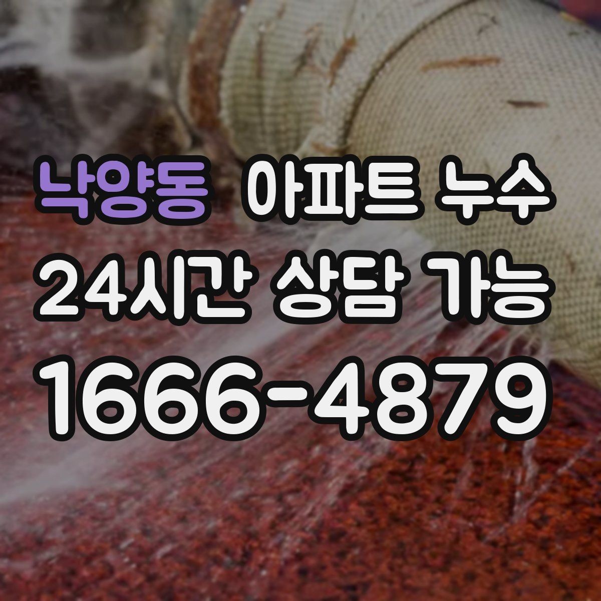 낙양동 아파트 누수 마른줄 알았는데 재발하는 이유