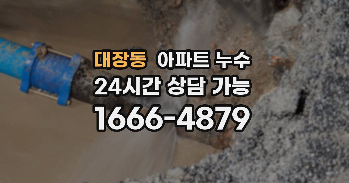 대장동 아파트 누수