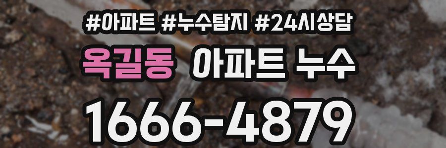 옥길동 누수탐지