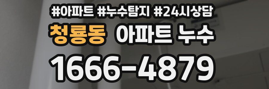 청룡동 누수탐지