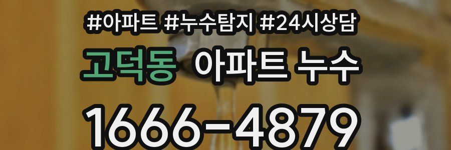 고덕동 누수탐지