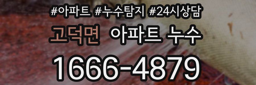 고덕면 누수탐지