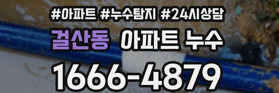 걸산동 누수탐지