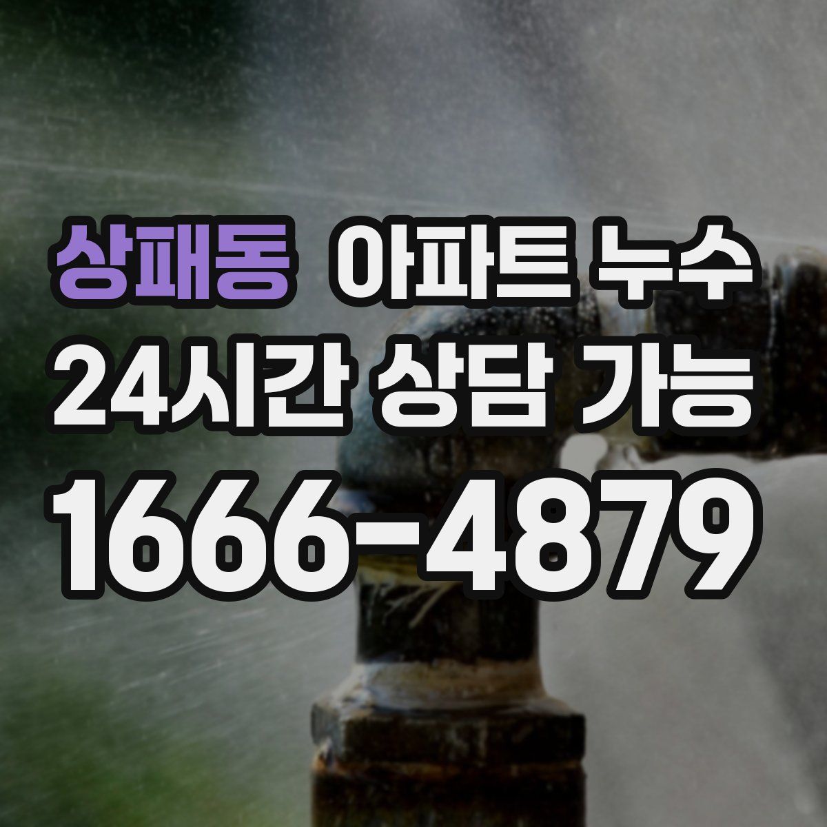 상패동 아파트 누수탐지