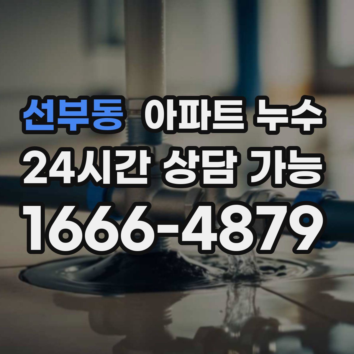 선부동 아파트 누수탐지