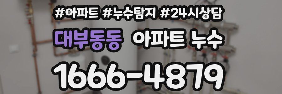 대부동동 누수탐지