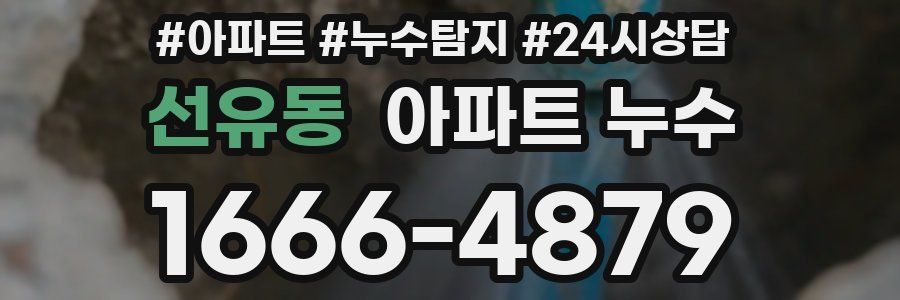 선유동 누수탐지