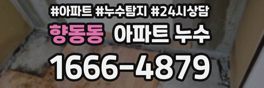 향동동 누수탐지