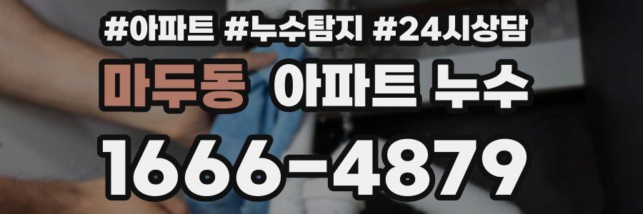 마두동 누수탐지