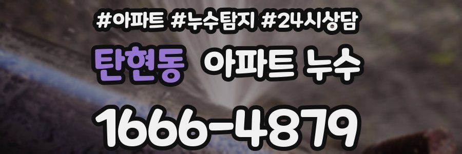 탄현동 누수탐지