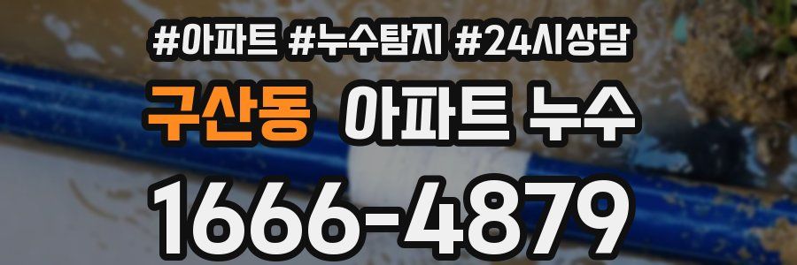 구산동 누수탐지