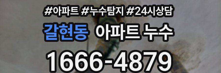 갈현동 누수탐지