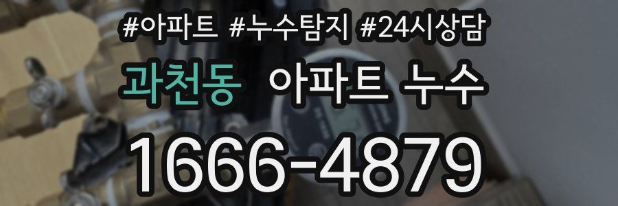 과천동 누수탐지