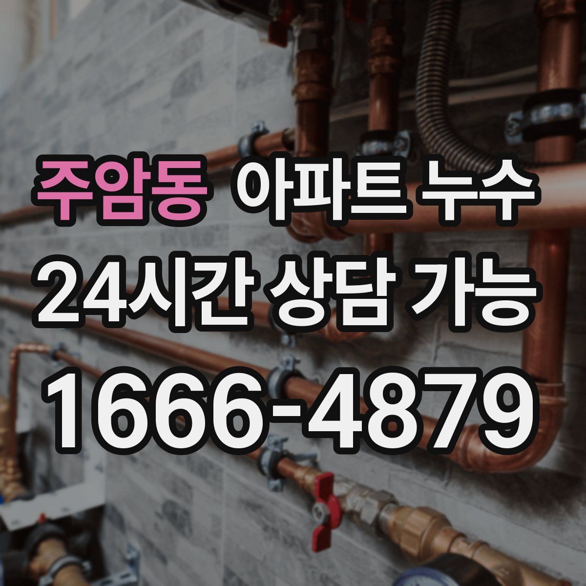 주암동 아파트 누수탐지