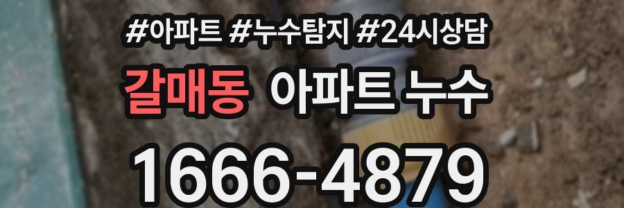 갈매동 누수탐지