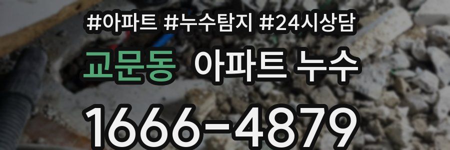 교문동 누수탐지