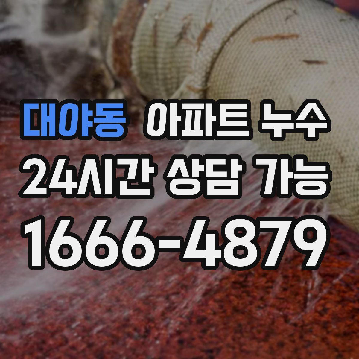 대야동 아파트 누수탐지