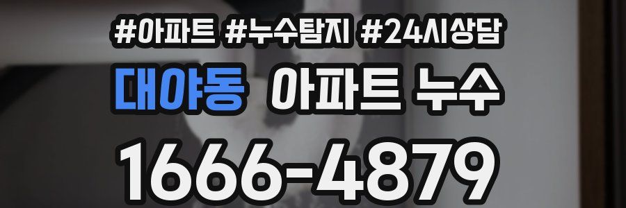 대야동 누수탐지