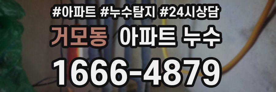 거모동 누수탐지