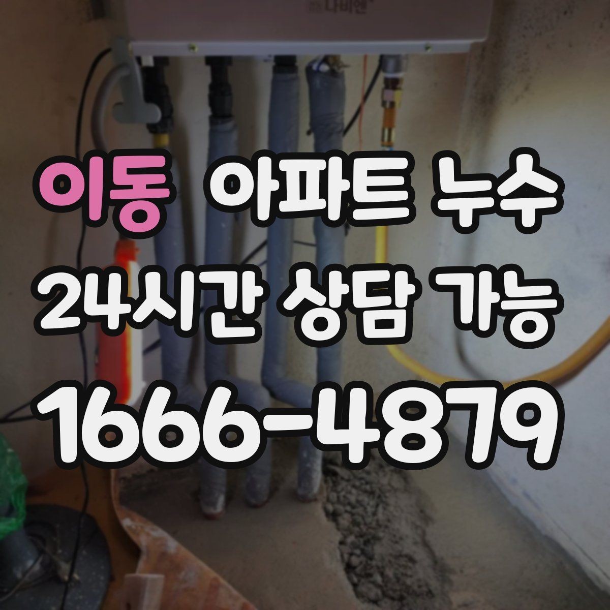 이동 아파트 누수 가구 뒤쪽 벽면이 검게 변할 때