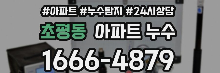 초평동 누수탐지