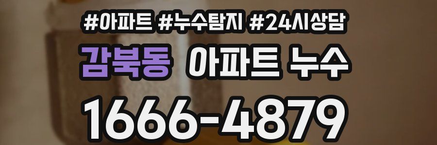 감북동 누수탐지