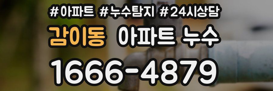 감이동 누수탐지