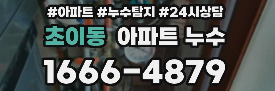 초이동 누수탐지