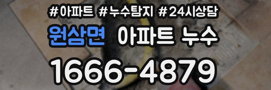 원삼면 누수탐지