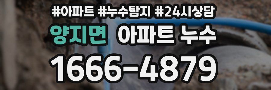 양지면 누수탐지