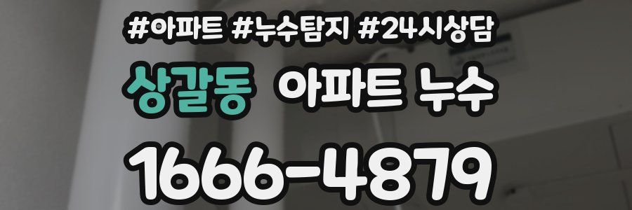 상갈동 누수탐지