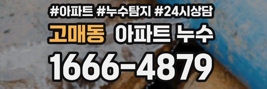 고매동 누수탐지