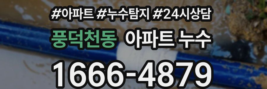 풍덕천동 누수탐지