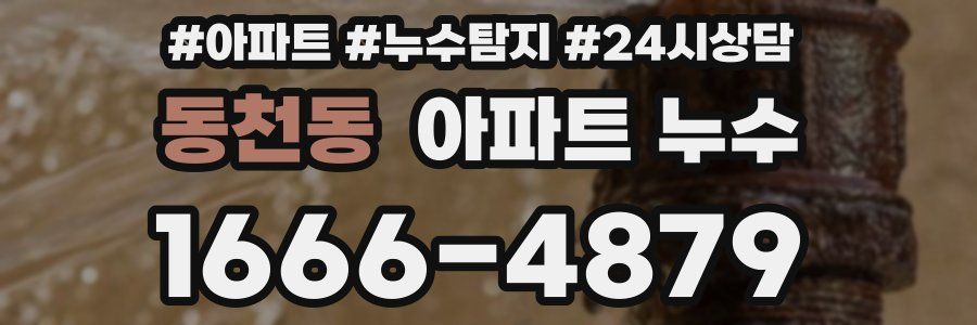 동천동 누수탐지