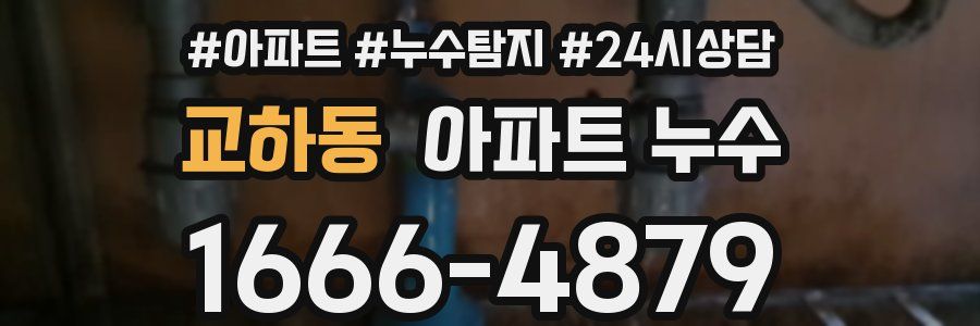 교하동 누수탐지