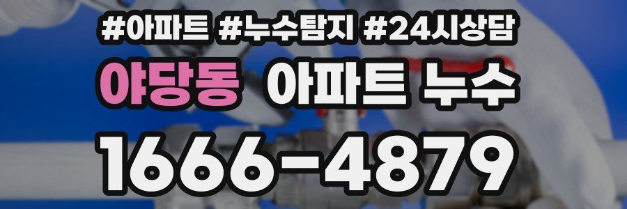 야당동 누수탐지