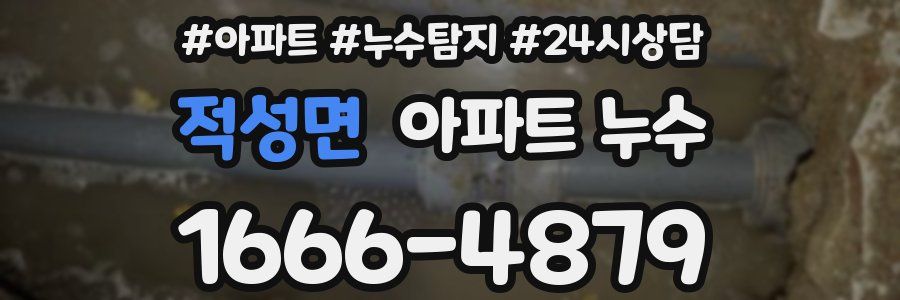 적성면 누수탐지