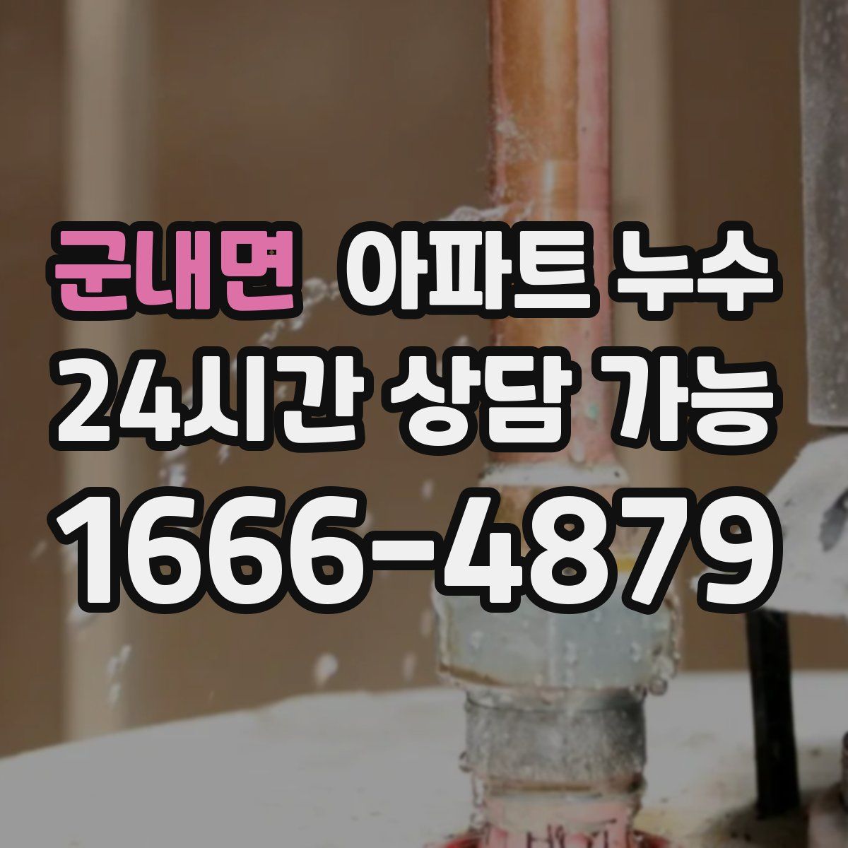 군내면 아파트 누수탐지