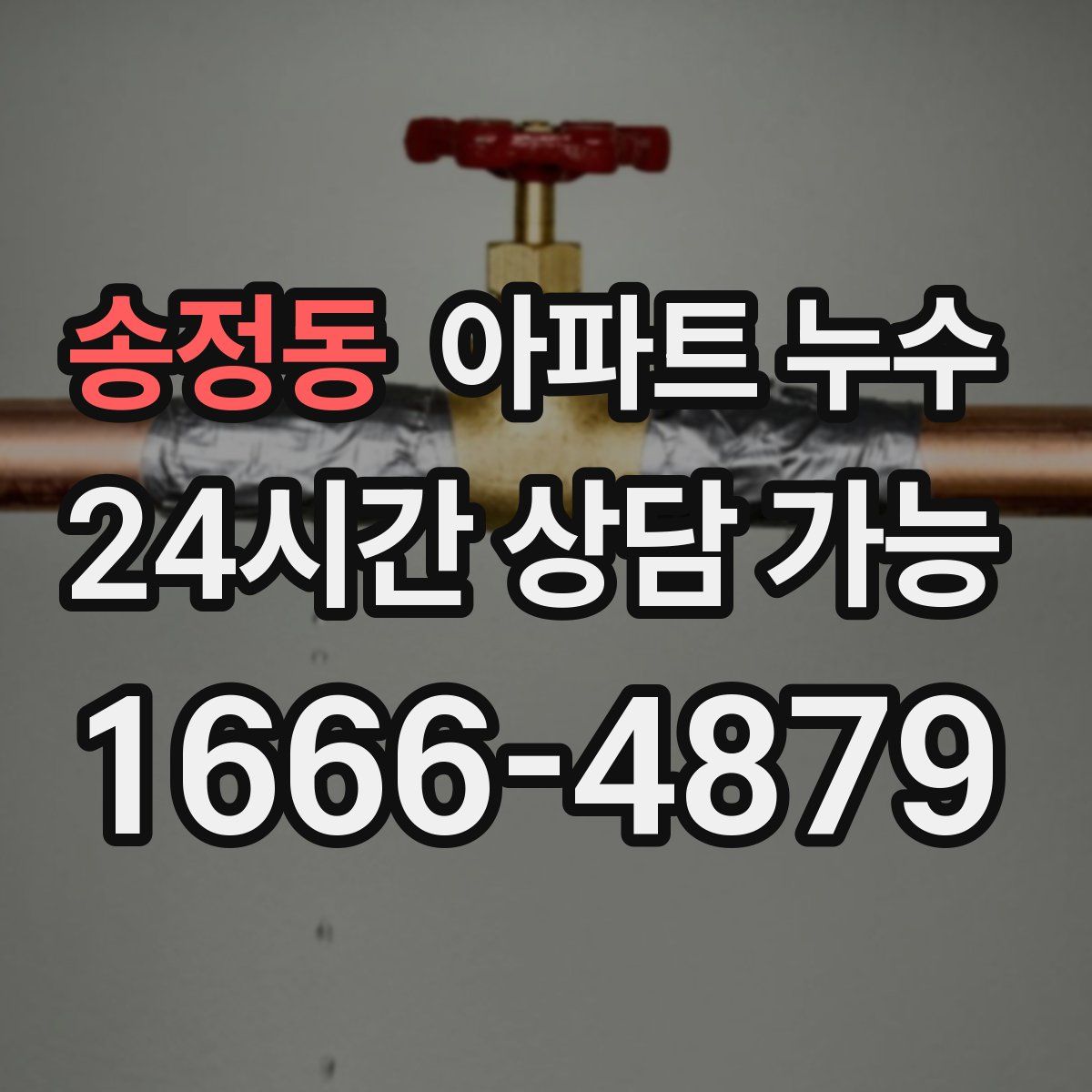송정동 아파트 누수탐지
