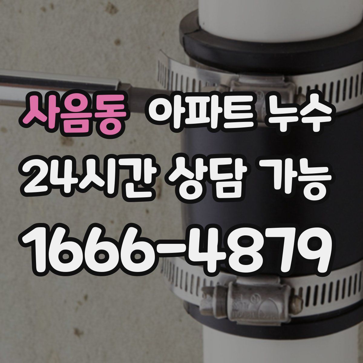 사음동 아파트 누수탐지