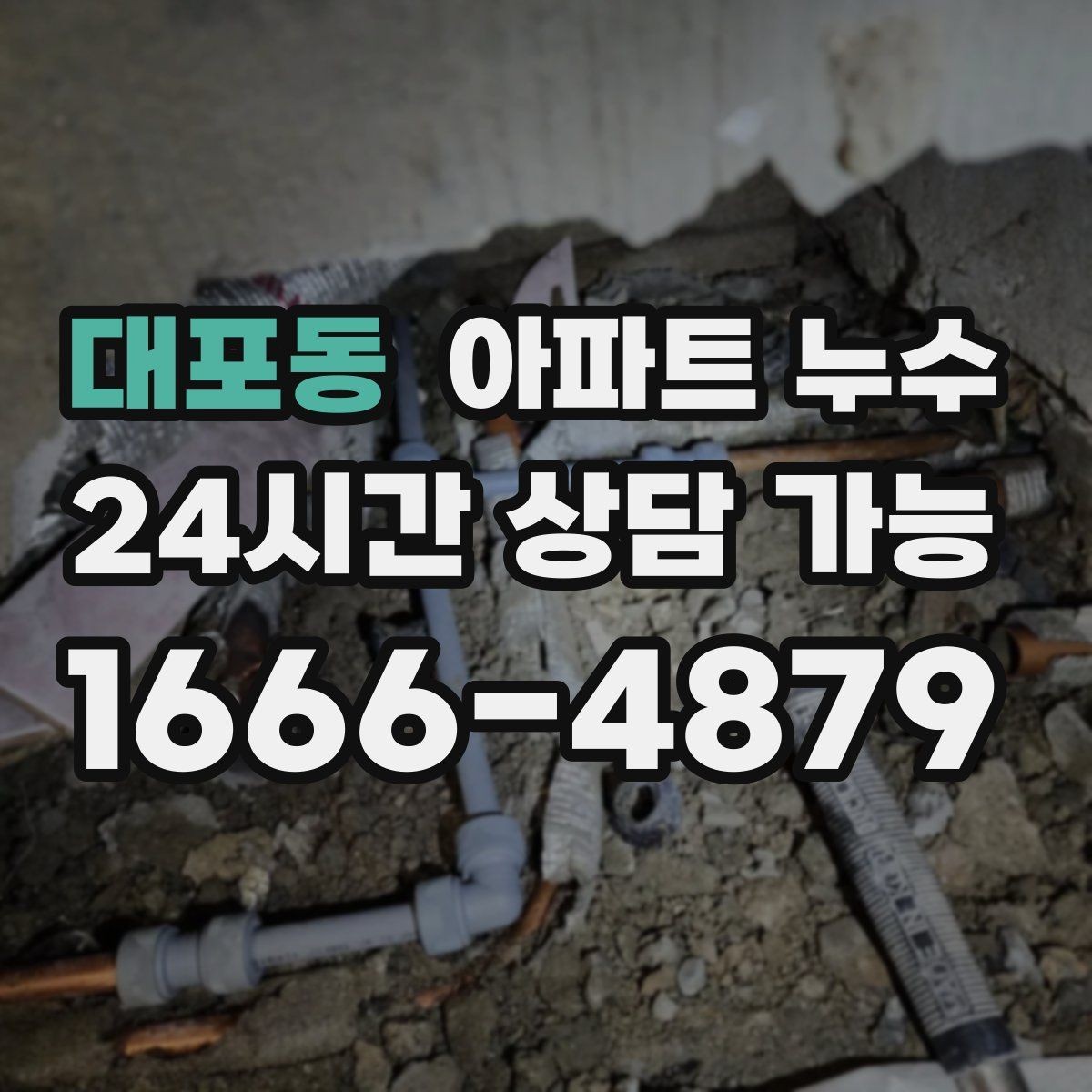 대포동 아파트 누수 원인 확인 없이 공사하면 생기는 문제