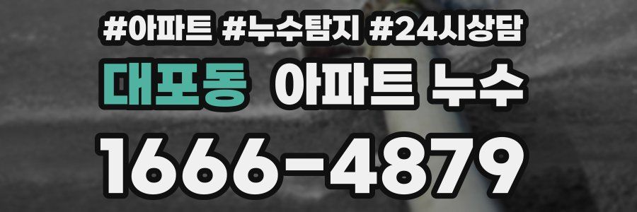 대포동 누수탐지