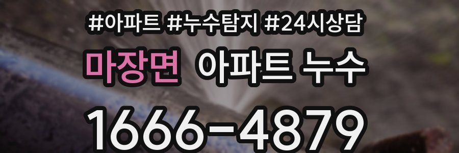 마장면 누수탐지