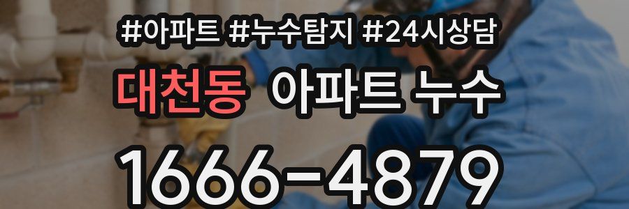 대천동 누수탐지