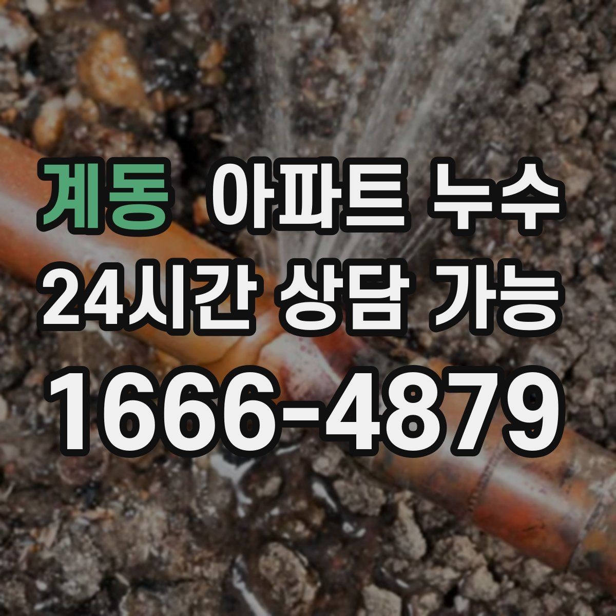 계동 아파트 누수 간헐적으로 젖었다 마를 때 대처법