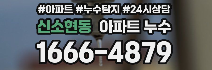 신소현동 누수탐지